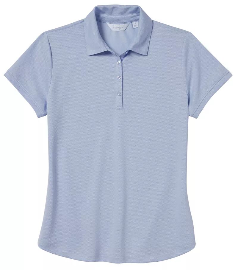 Женская жаккардовая рубашка-поло для гольфа Walter Hagen Clubhouse с короткими рукавами и УФ-защитой