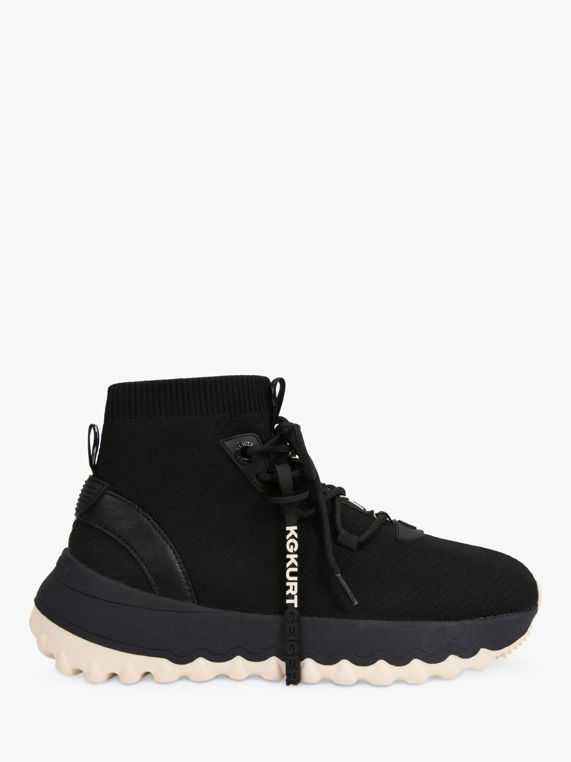 

KG Kurt Geiger Lowell вязаные высокие кеды, черные