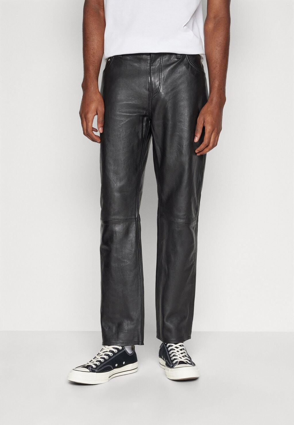

Кожаные брюки Lynch Trouser AllSaints, черный
