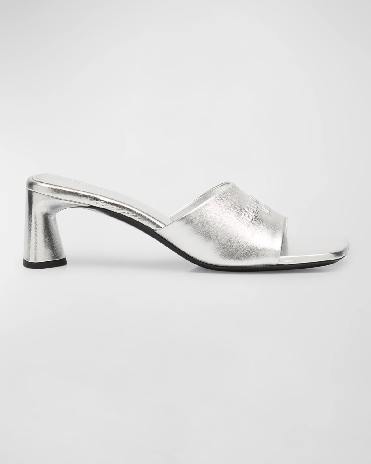 

Сандалии-мюли с металлизированным логотипом Duty Free Balenciaga, цвет 8010 Silver