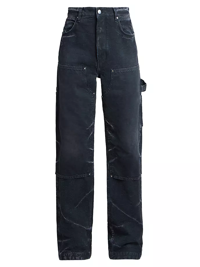 

Жаккардовые джинсы Carpenter Amiri, черный