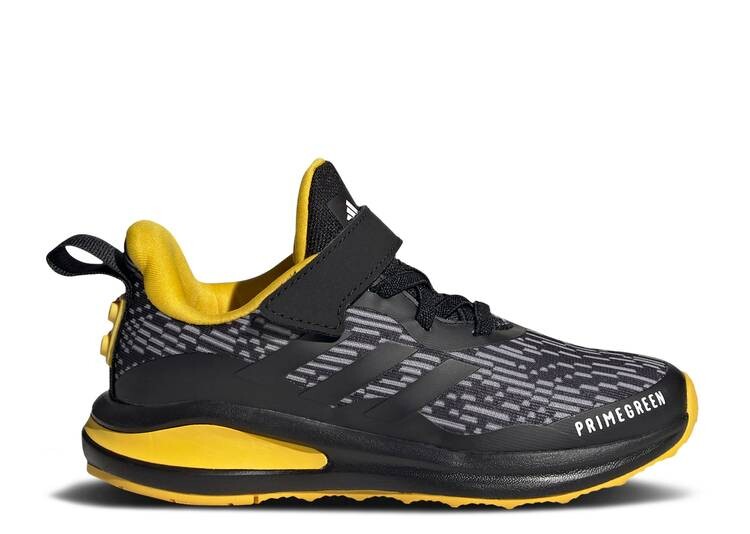 

Кроссовки Adidas LEGO X FORTARUN X ELASTIC LACE J 'BLACK EQUIPMENT YELLOW', черный