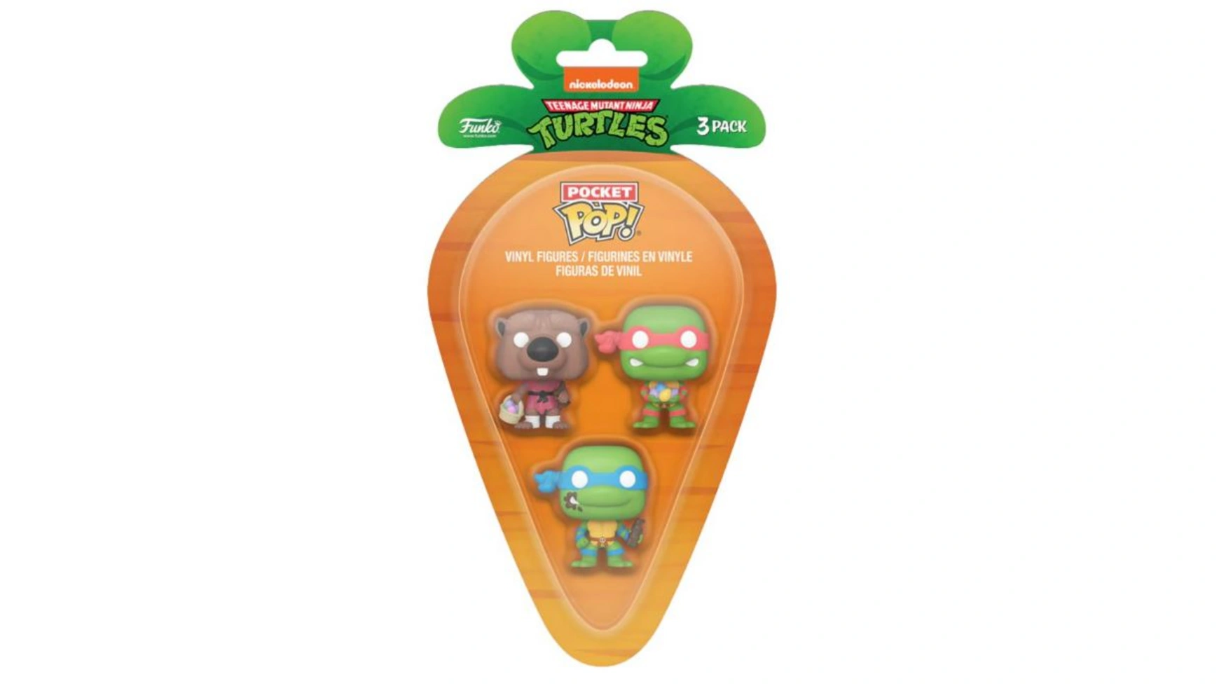 

Funko - Pop! Черепашки-ниндзя Сплинтер, Леонардо и Рафаэль, морковный карман, 3 шт