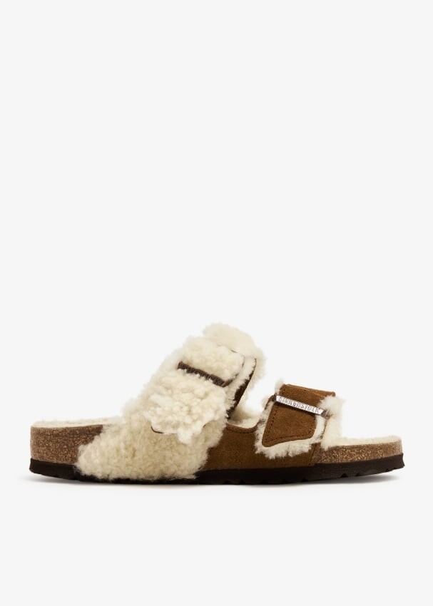 Сандалии Birkenstock Arizona Mink Split, бежевый