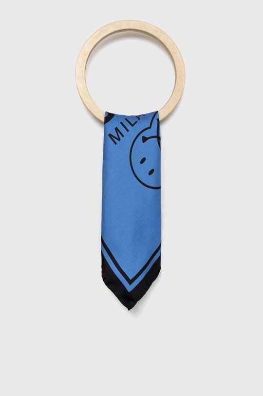 

Шелковый нагрудный платок x Smiley Moschino, синий