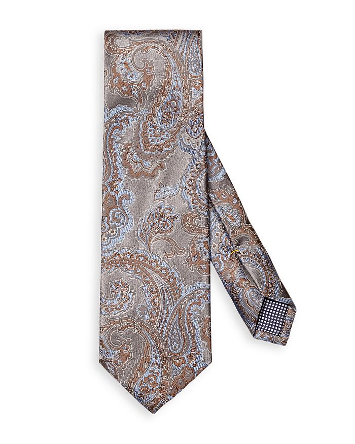 Шелковый жаккардовый классический галстук с узором пейсли Eton
