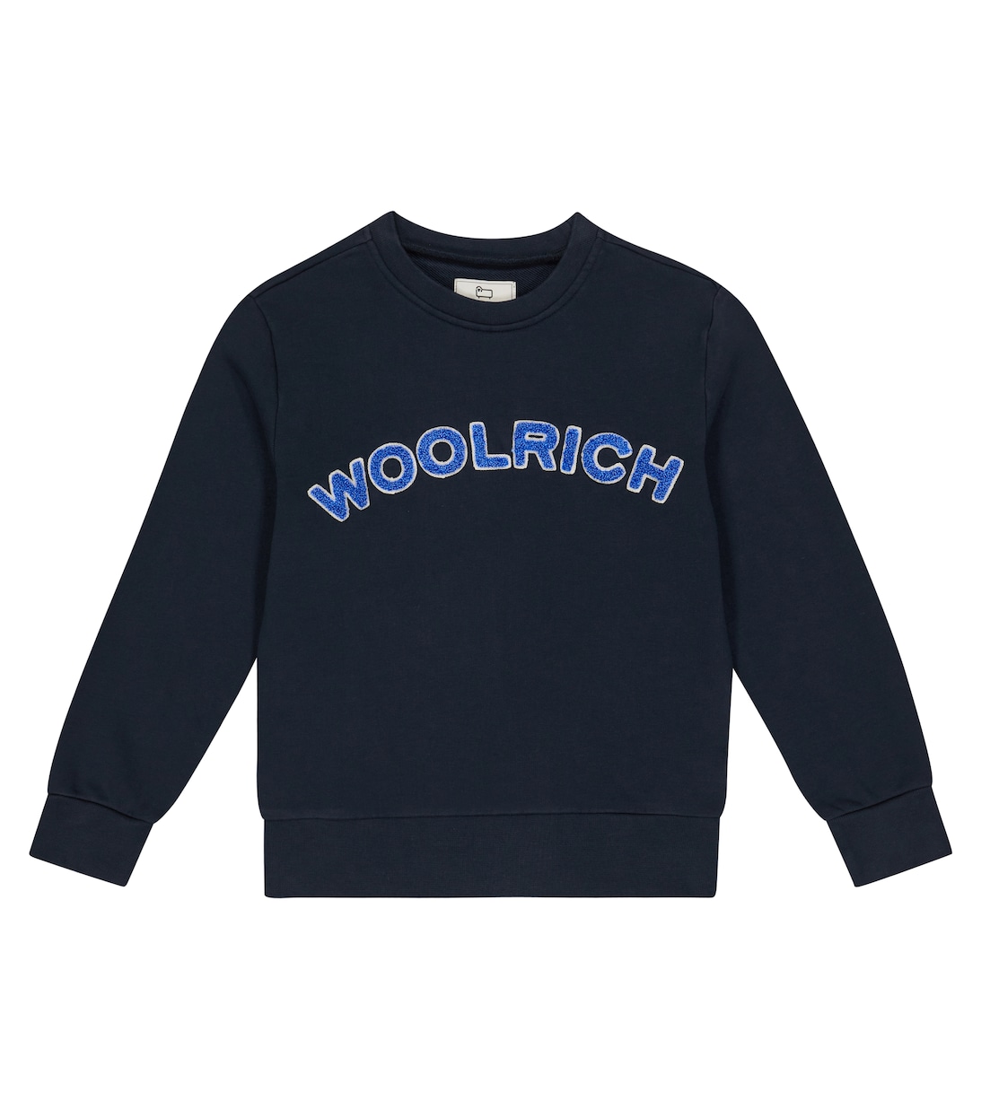 

Толстовка из хлопка с логотипом Woolrich, синий