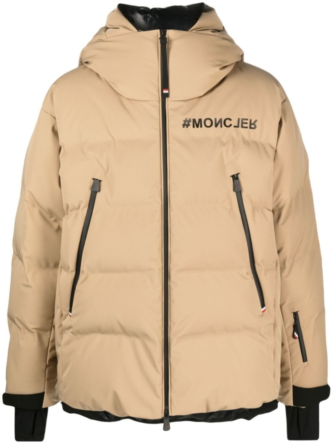 

Moncler Grenoble короткий пуховик Fellberg, нейтральный цвет