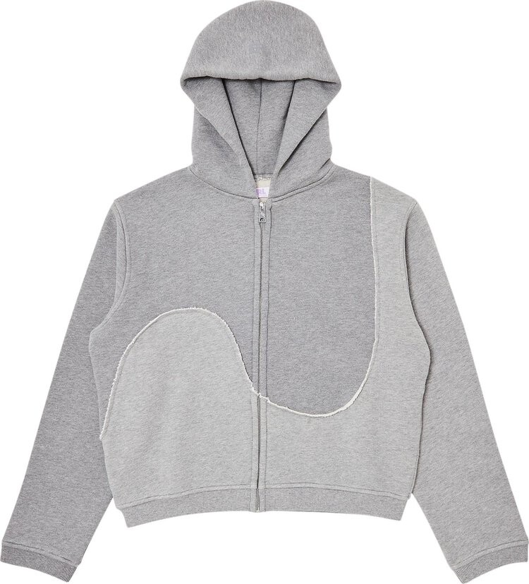 

Худи ERL Swirl Zipped 'Grey', серый