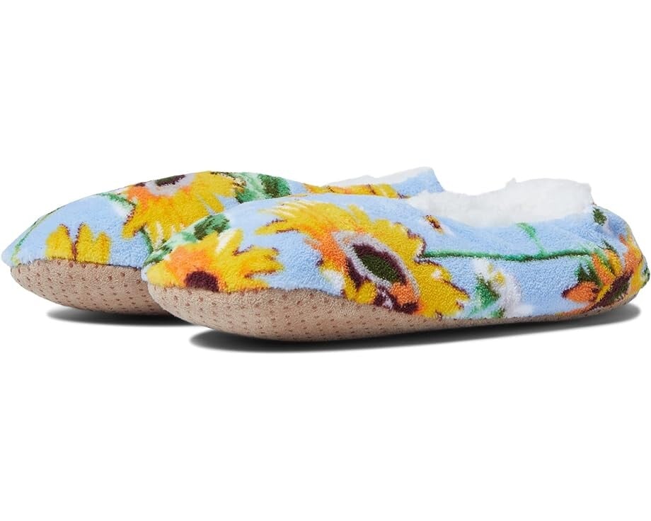 

Домашняя обувь Vera Bradley Cozy Life No Slip Slippers, цвет Sunflower Sky