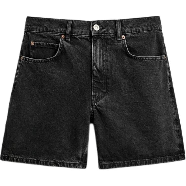 

Джинсовые шорты мужские черные Zara, черный