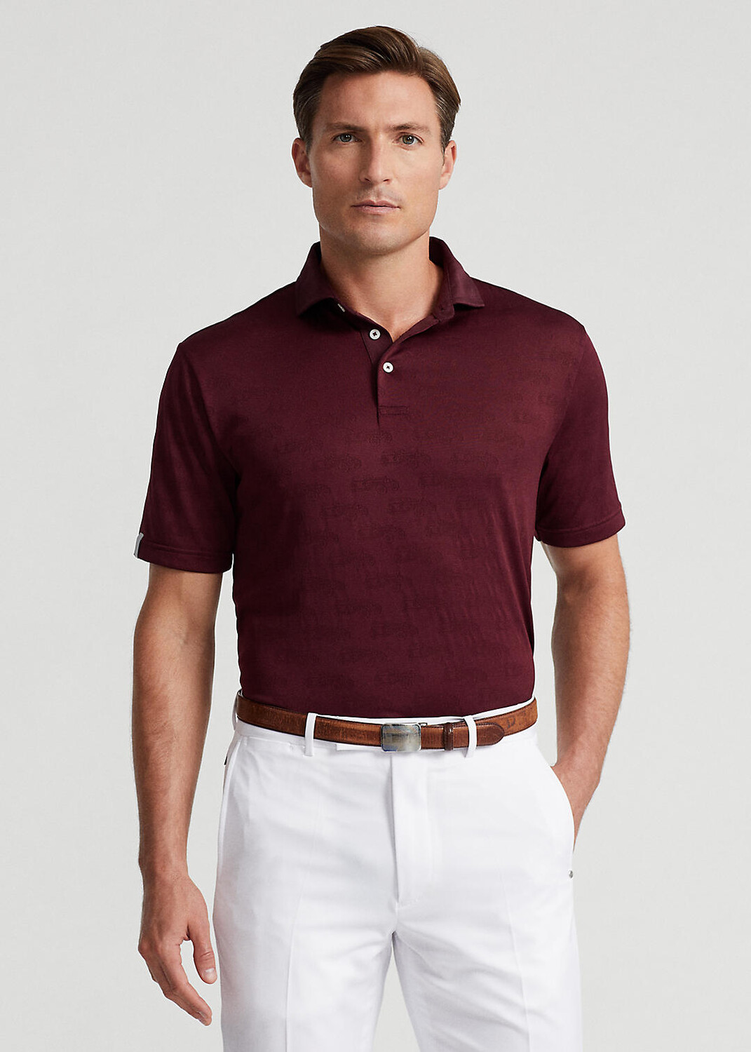

Автомобильная жаккардовая рубашка-поло Classic Fit
