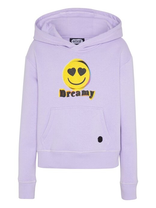 

Толстовка с капюшоном Emoji, фиолетовый