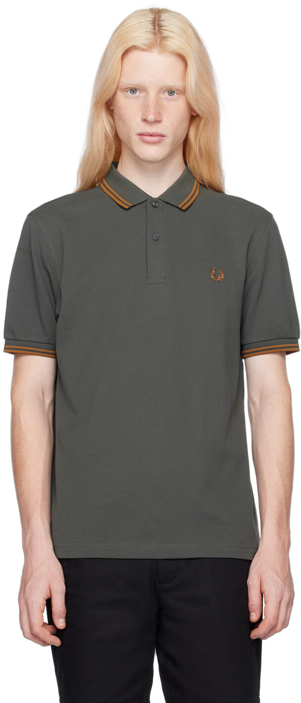 

Рубашка-поло цвета хаки "The Fred Perry" Fred Perry
