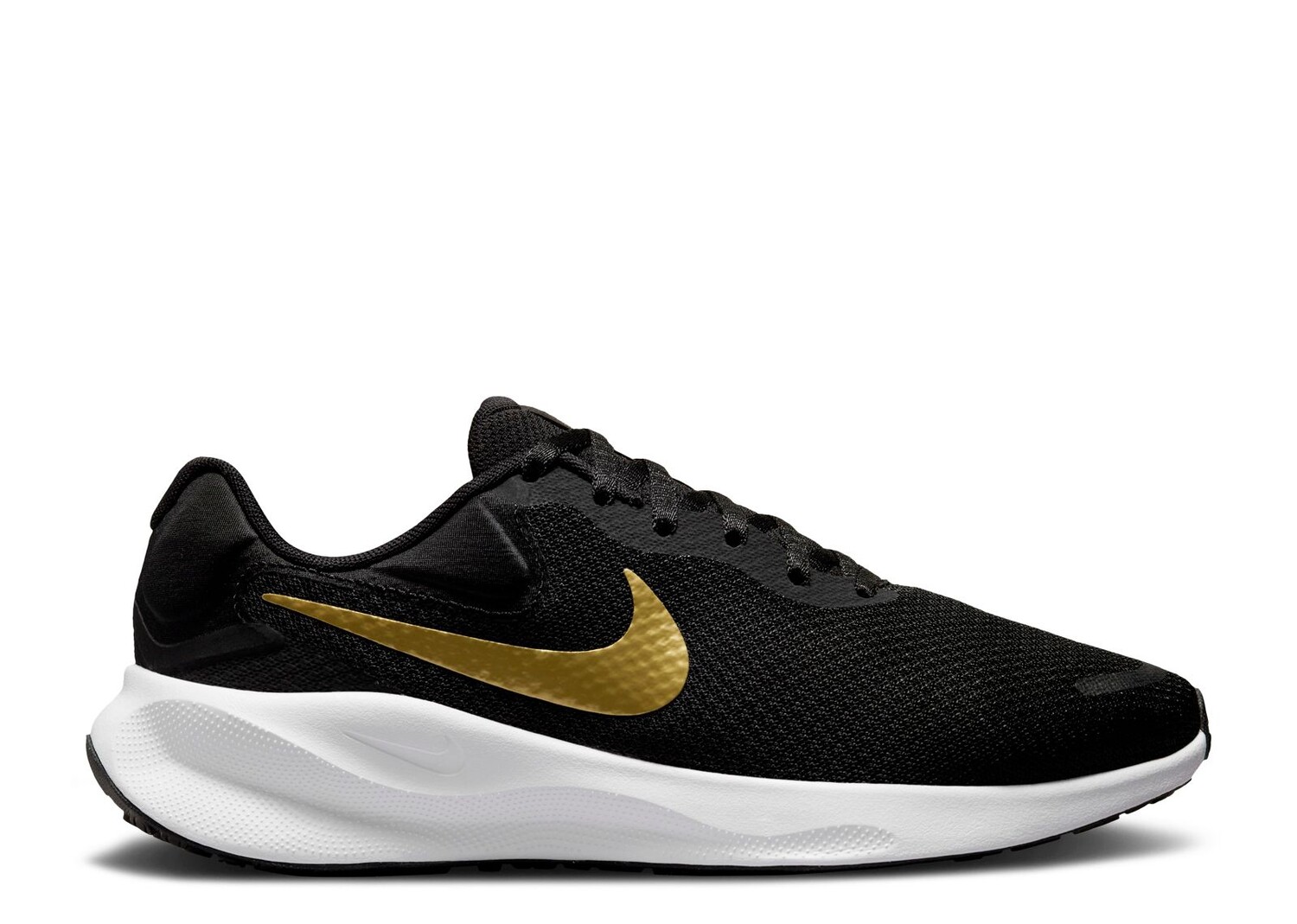 

Кроссовки Nike Wmns Revolution 7 Wide 'Black Metallic Gold', черный