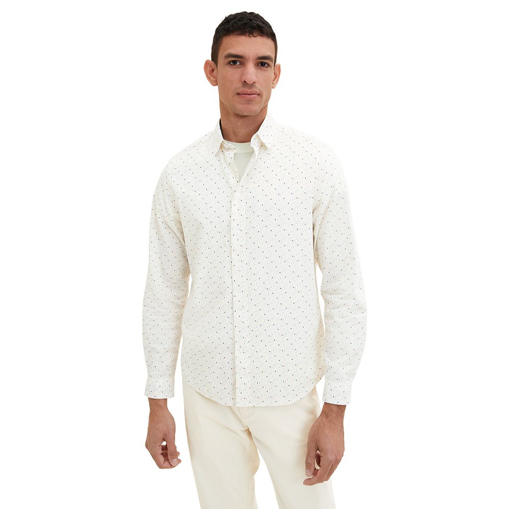 Рубашка Tom Tailor Printed 1034883, белый рубашка tom tailor fitted printed белый