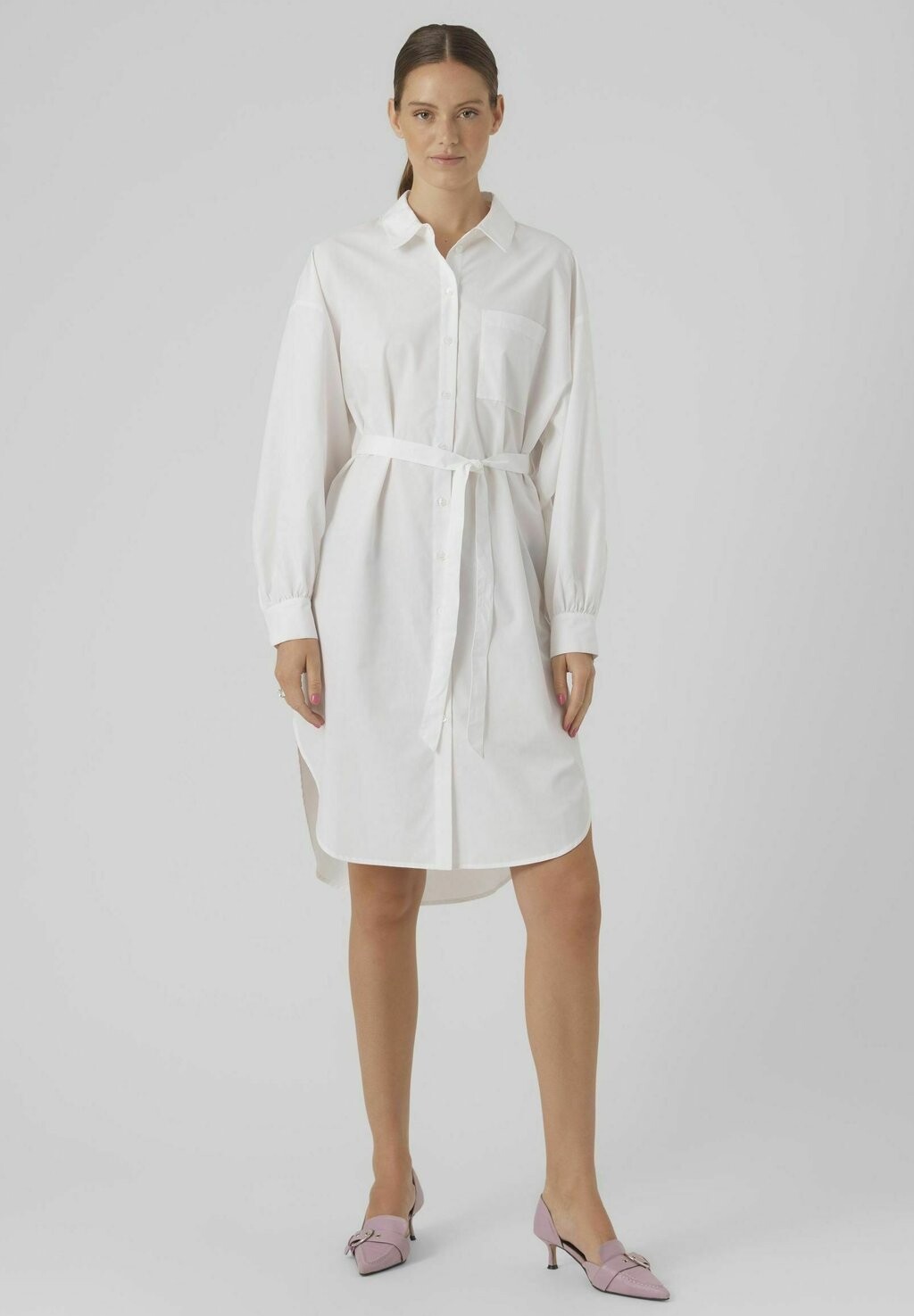 

Классическая рубашка Vero Moda BEA POP7, цвет bright white