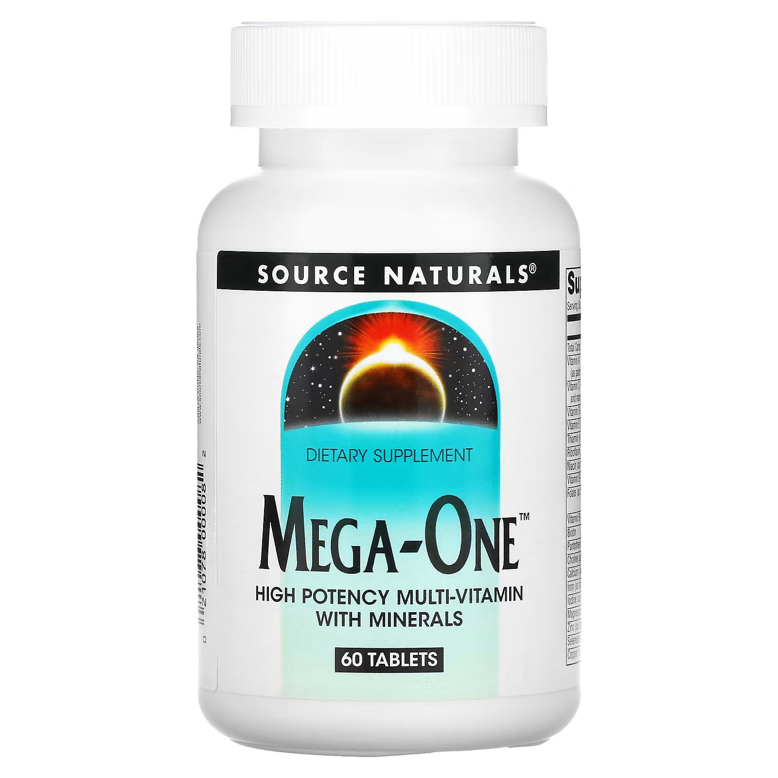 source naturals mega one высокоэффективный мультивитамин с минералами 60 таблеток Мультивитамины с минералами Source Naturals Mega-One, 60 таблеток