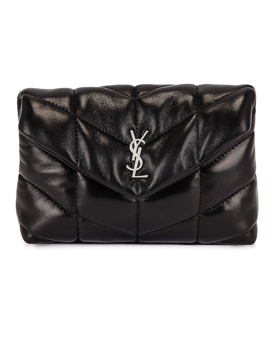 

Сумка Saint Laurent Small Puffer Pouch, нуар