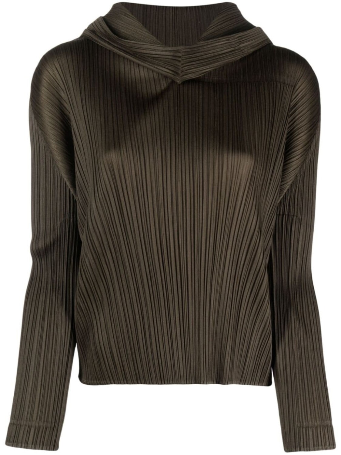 

Pleats Please Issey Miyake сентябрьская плиссированная футболка, зеленый