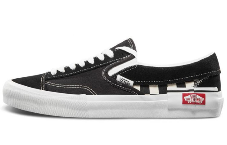 

Туфли унисекс с кепкой Vans, парусиновая обувь, черный, белый цвет