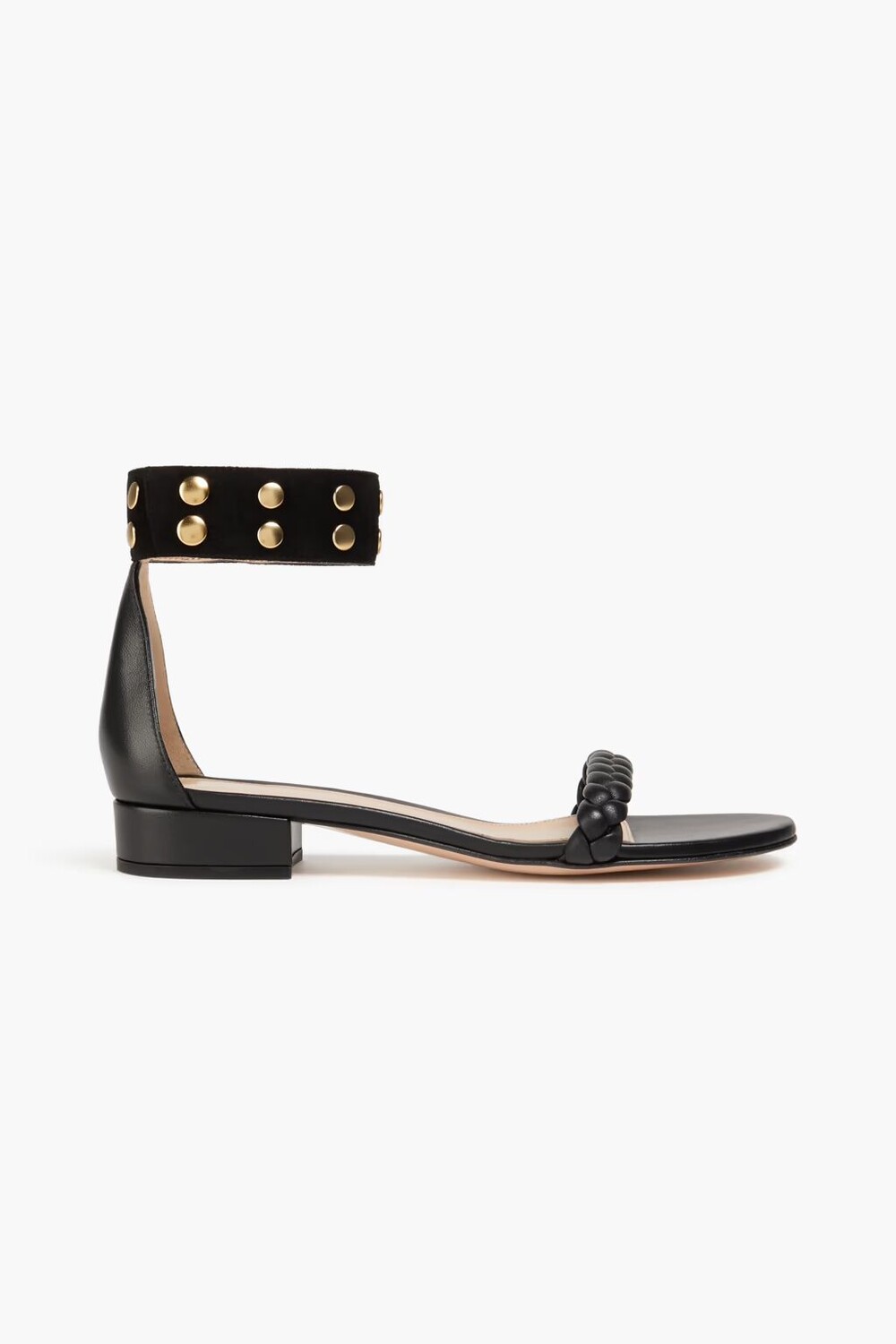 

Замшевые босоножки с шипами Gianvito Rossi, черный
