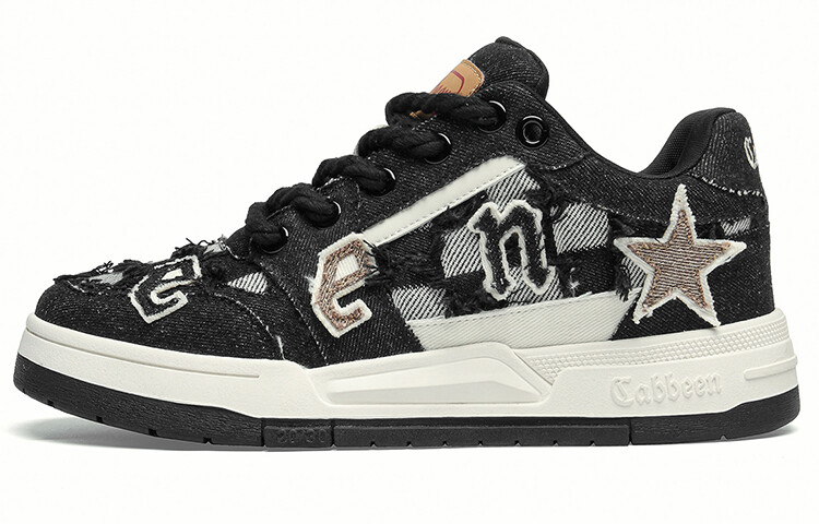

Кеды Cabbeen Skateboard Shoes Men Low-Top, черный
