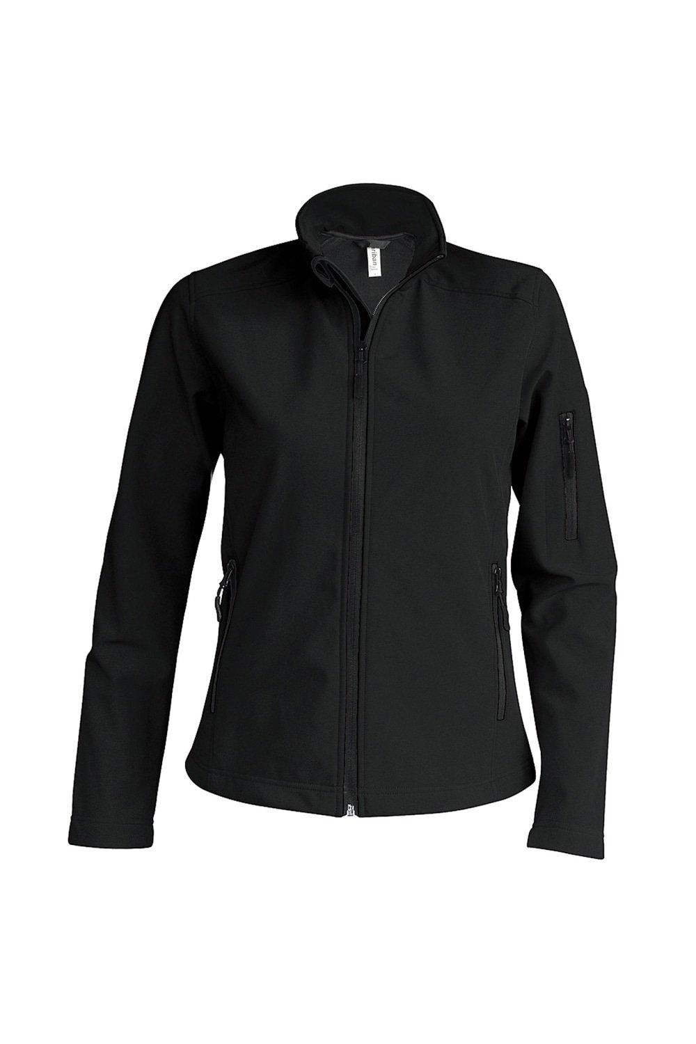 цена Современная трехслойная куртка Softshell Performance Kariban, черный