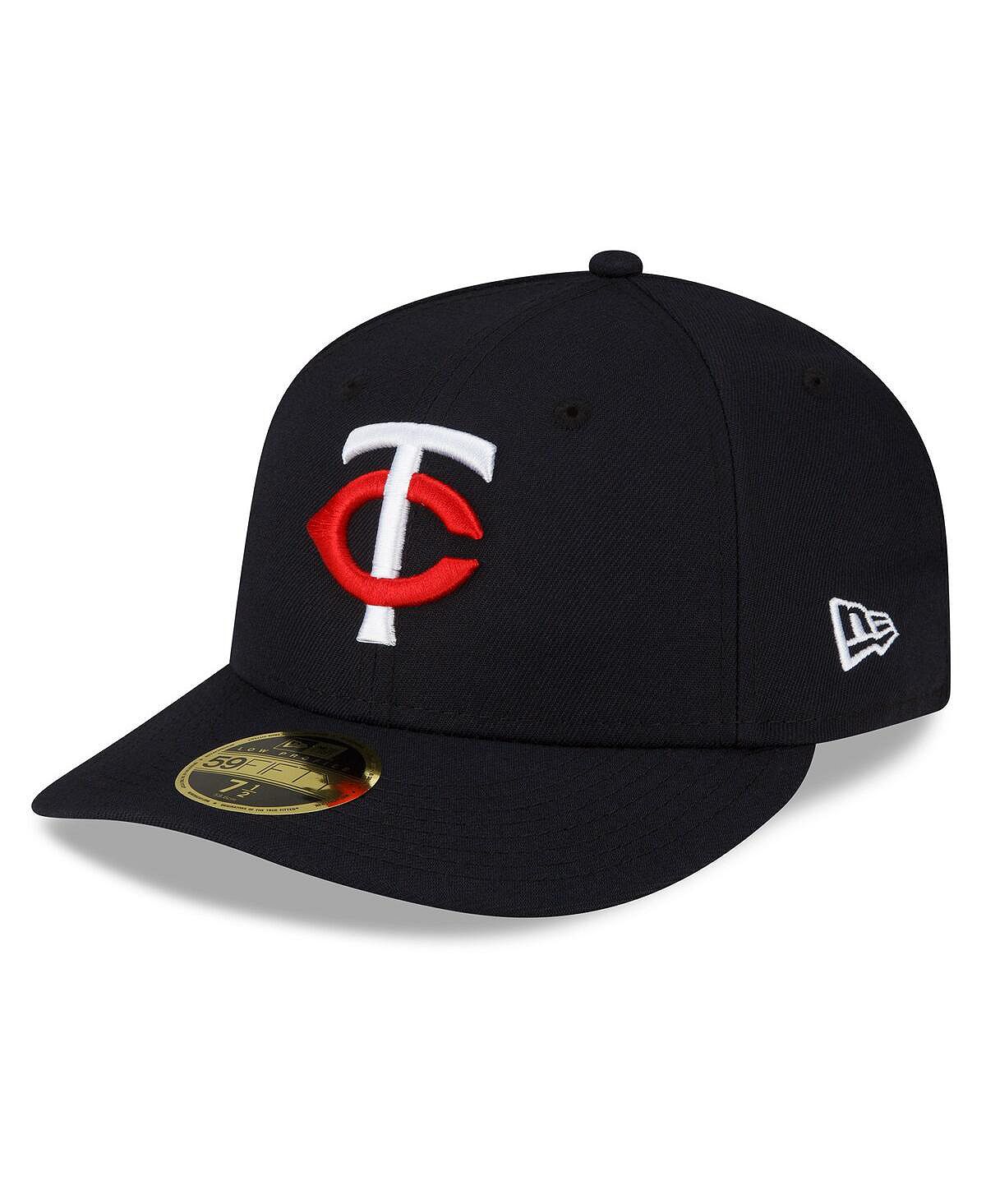 

Мужская темно-синяя шляпа Minnesota Twins Authentic Collection Low Profile Home 59FIFTY 2023 New Era