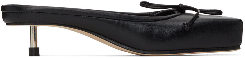 

Черные балетки на каблуке Le Chouchou Les Mules Bass Jacquemus