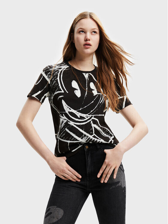 

Футболка стандартного кроя Desigual, черный