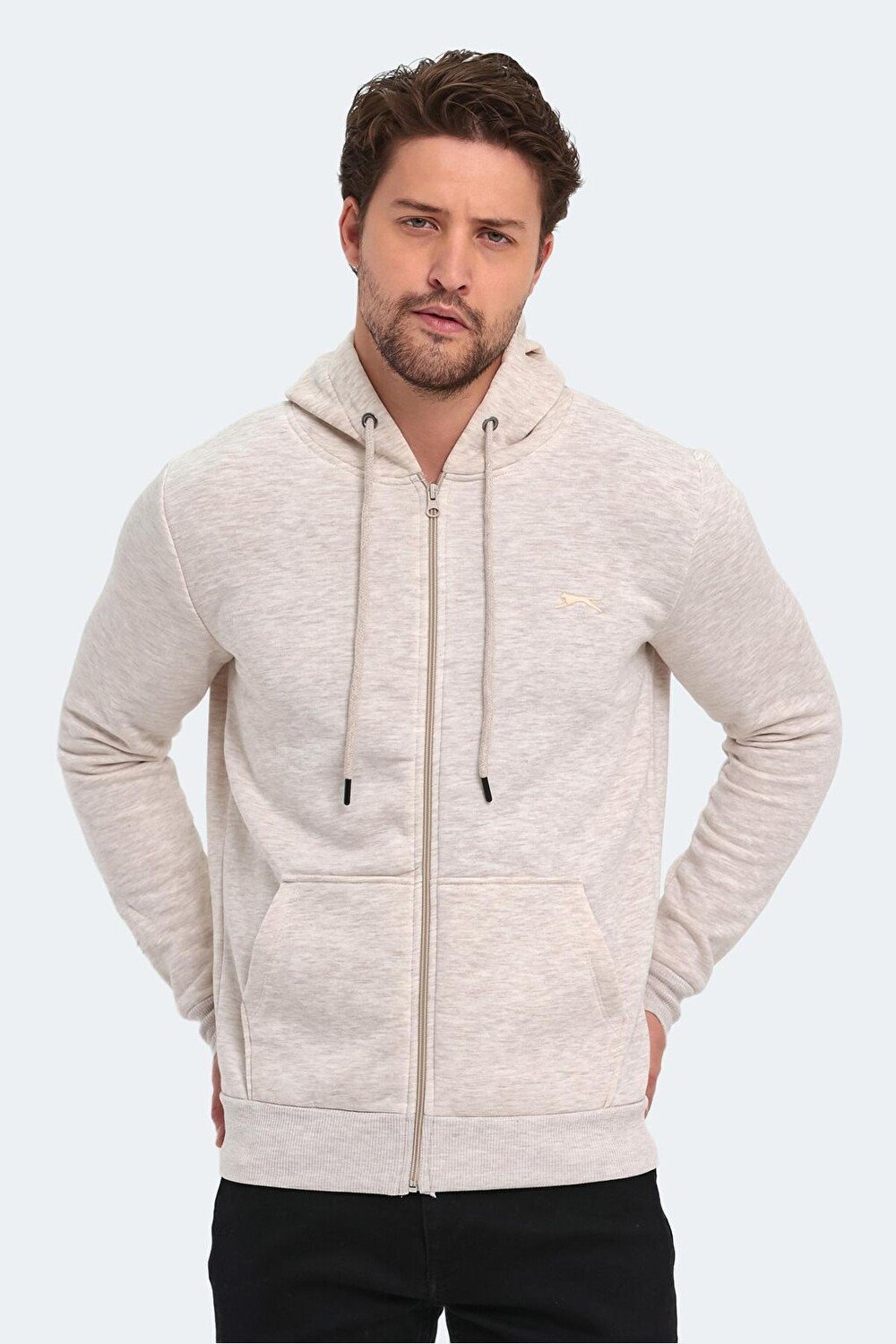 

KEGHART Мужская толстовка Бежевый/Серый SLAZENGER