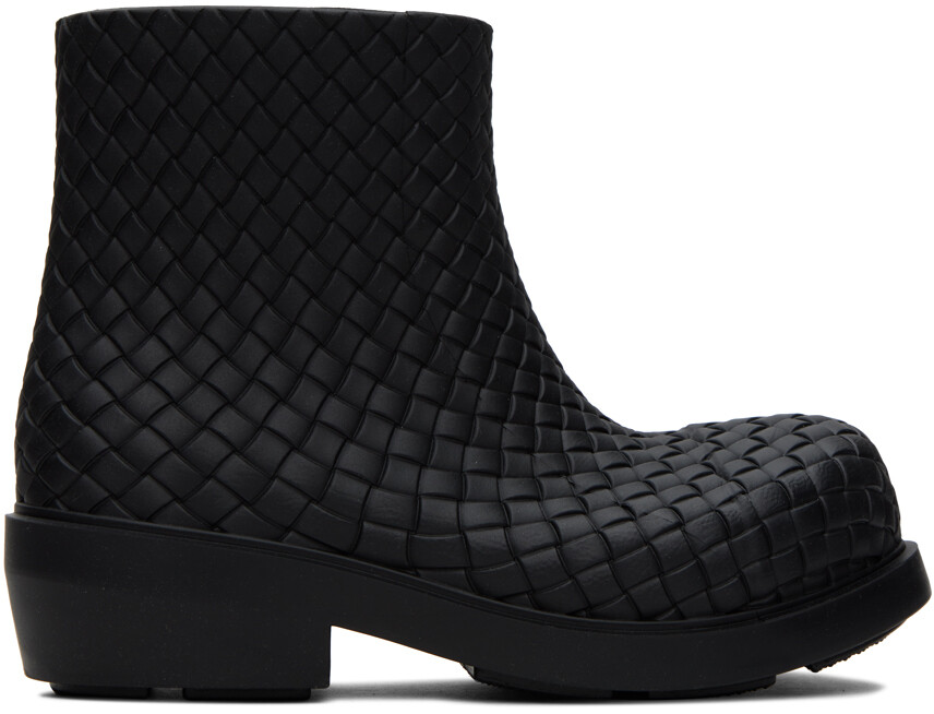 

Черные ботинки пожарного Bottega Veneta, Черный