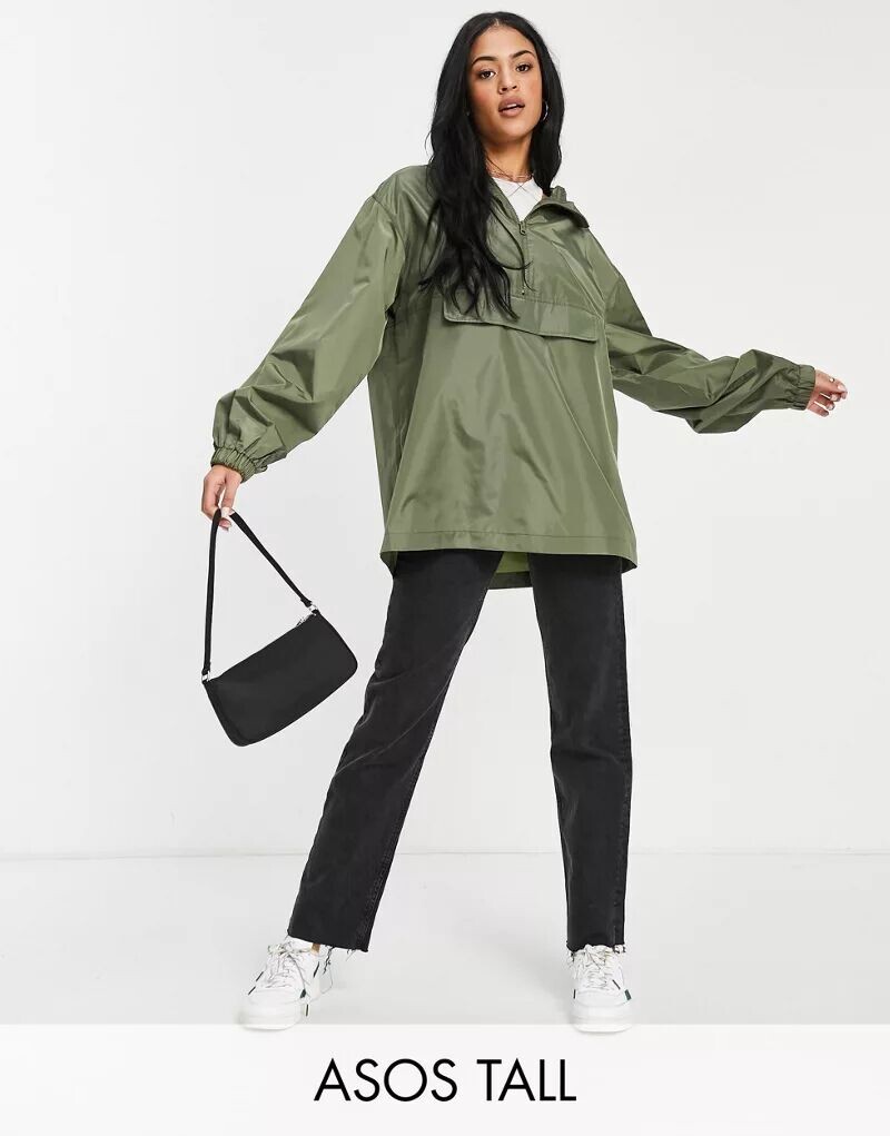 

Цвет хаки-дождевик ASOS DESIGN Tall