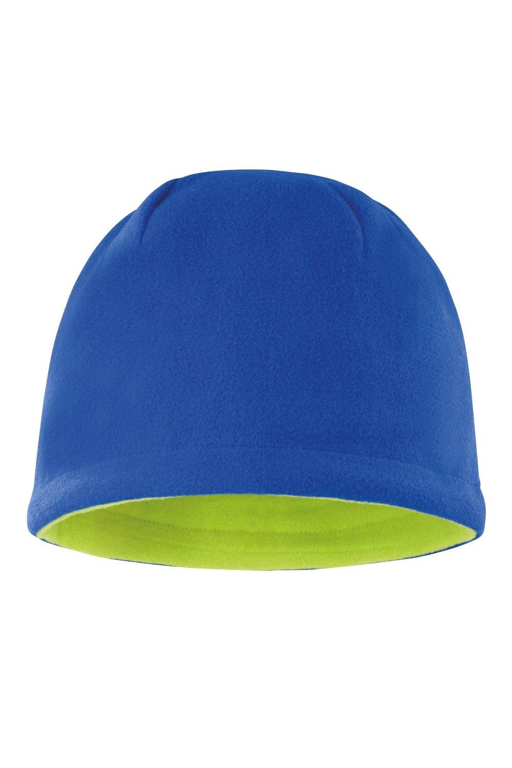 Двусторонняя флисовая шапка с черепом Winter Essentials Result, синий