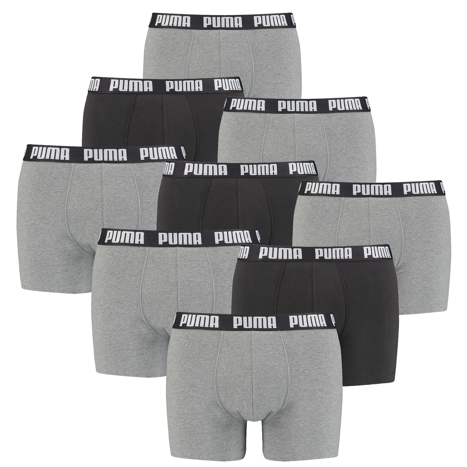 Боксеры Puma Boxershorts PUMA EVERYDAY BOXER 9P, цвет 004 - Grey Combo