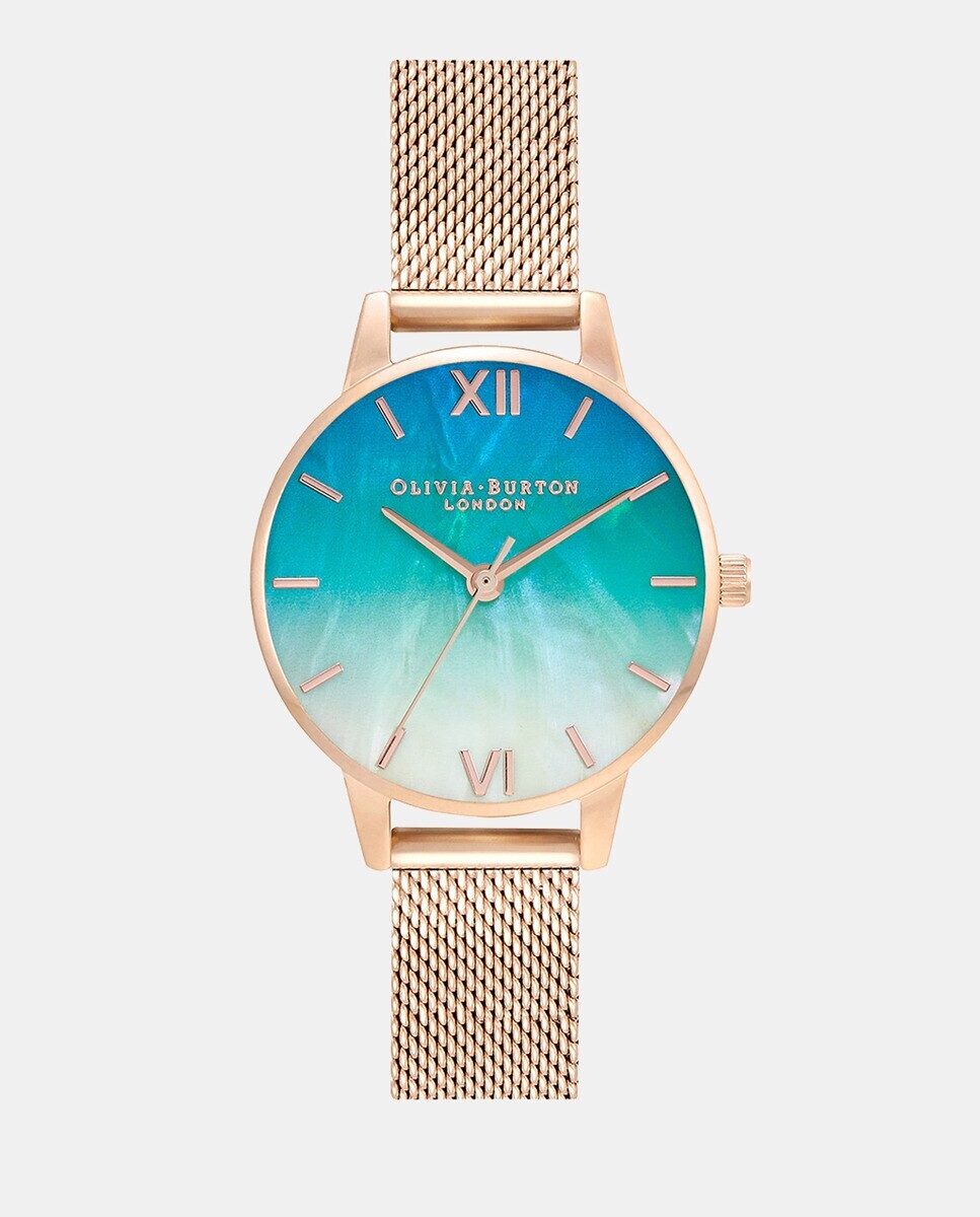 

Женские часы Under The Sea OB16US66 со стальной сеткой Olivia Burton, розовый