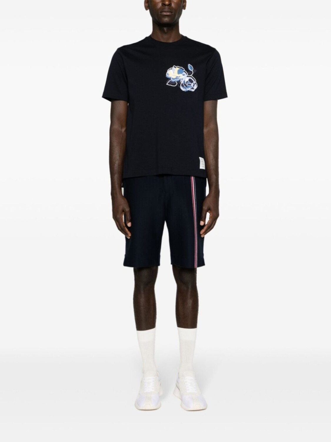 

Thom Browne футболка с принтом, синий