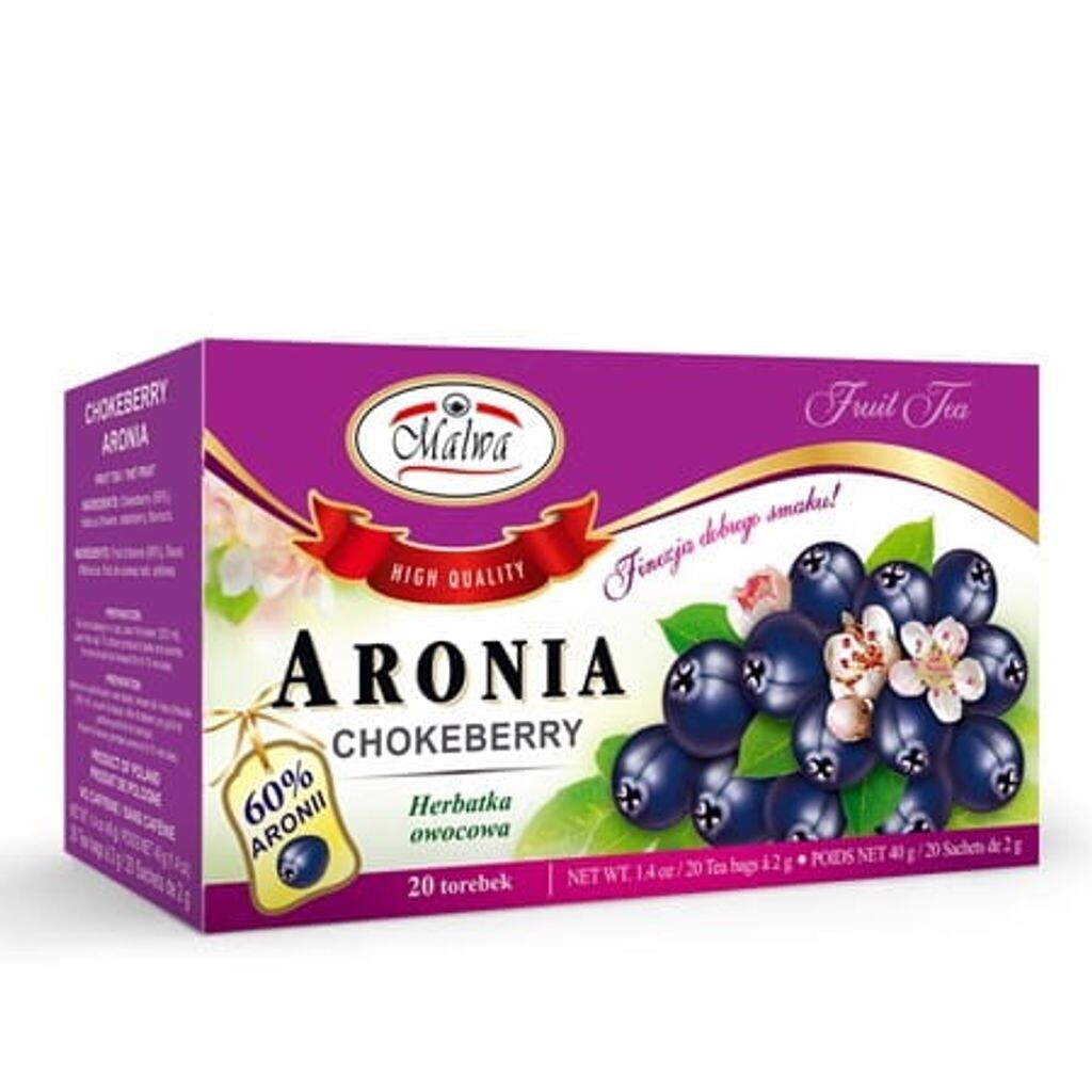 

Фруктовый чай малва арония 40 г (20 х 2 г) Malwa
