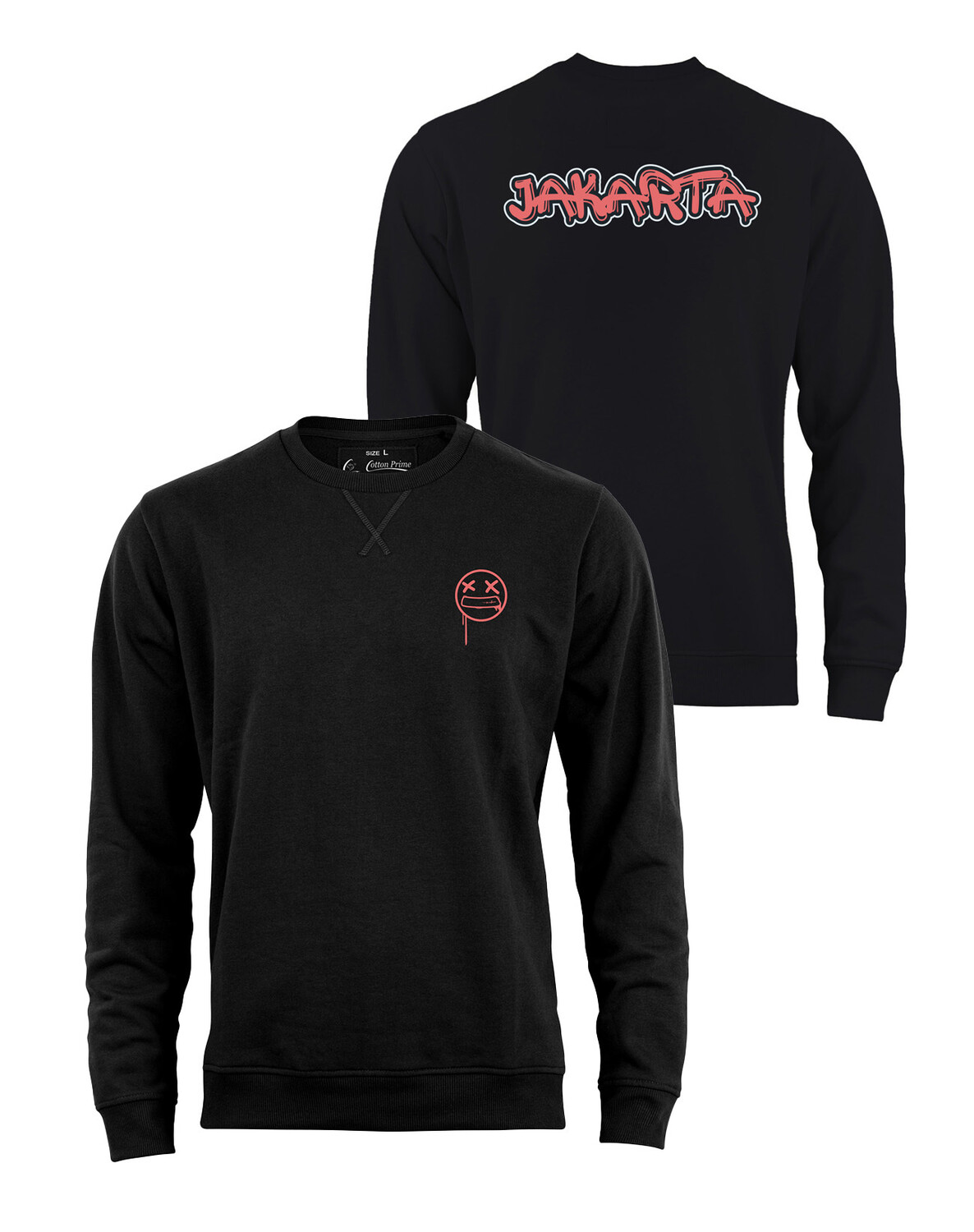 

Толстовка Cotton Prime Street Art Jakarta Weltenbummler Kollektion, черный