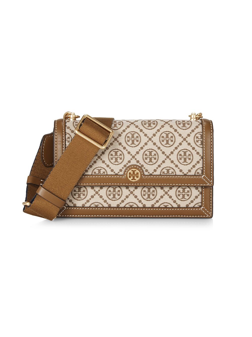 

Жаккардовая сумка через плечо Mini T с монограммой Tory Burch