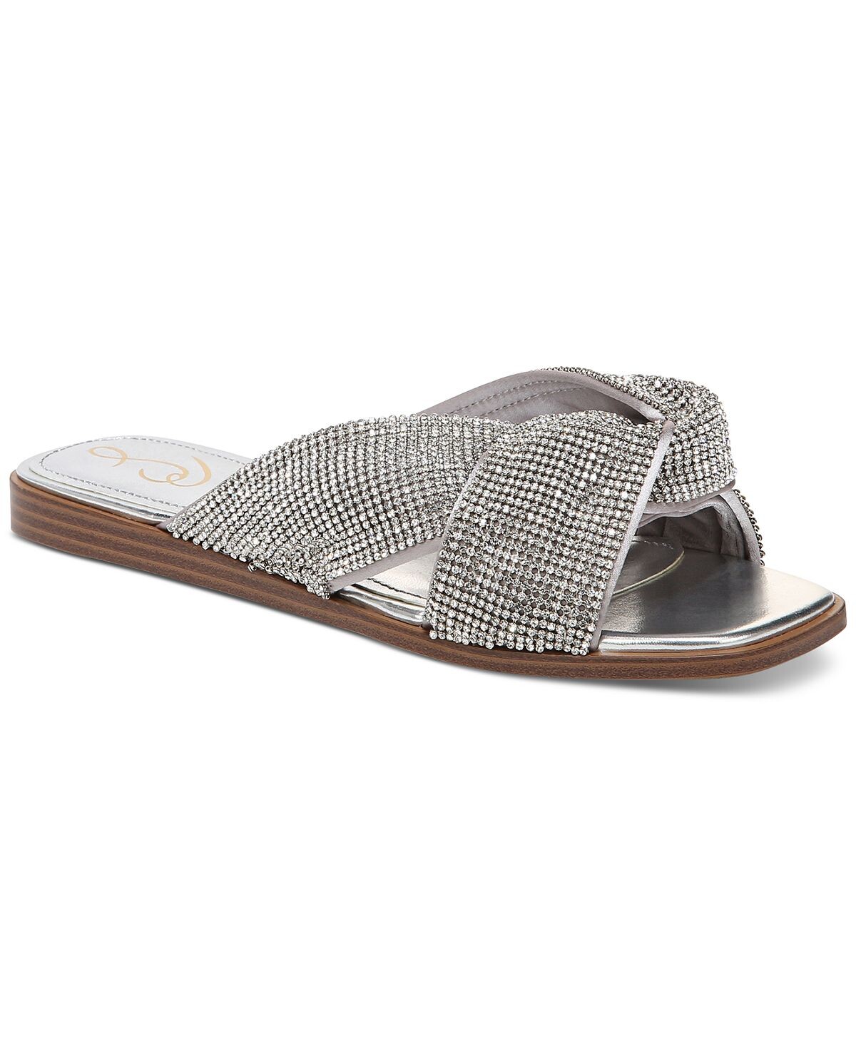 

Босоножки Issie с украшением и завязками Sam Edelman, серебро
