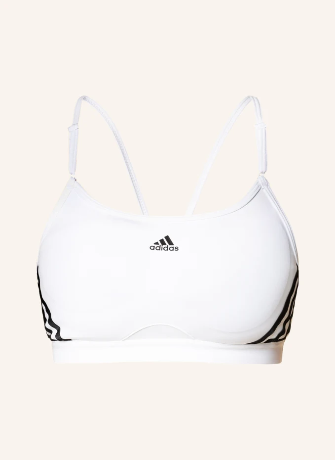 

Спортивный бюстгальтер aeroreact с сеткой Adidas, черный