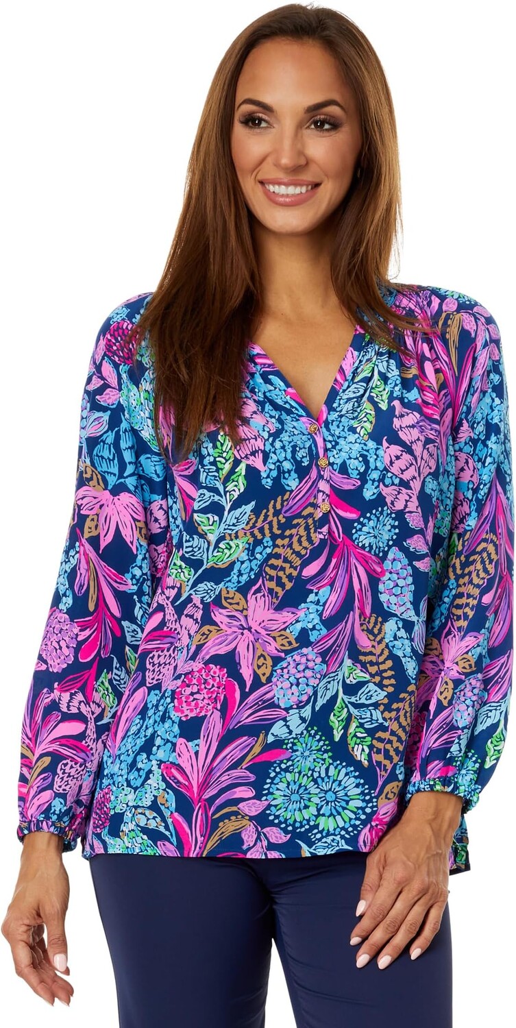 

Эльза Топ Lilly Pulitzer, цвет Aegean Navy Calypso Coast