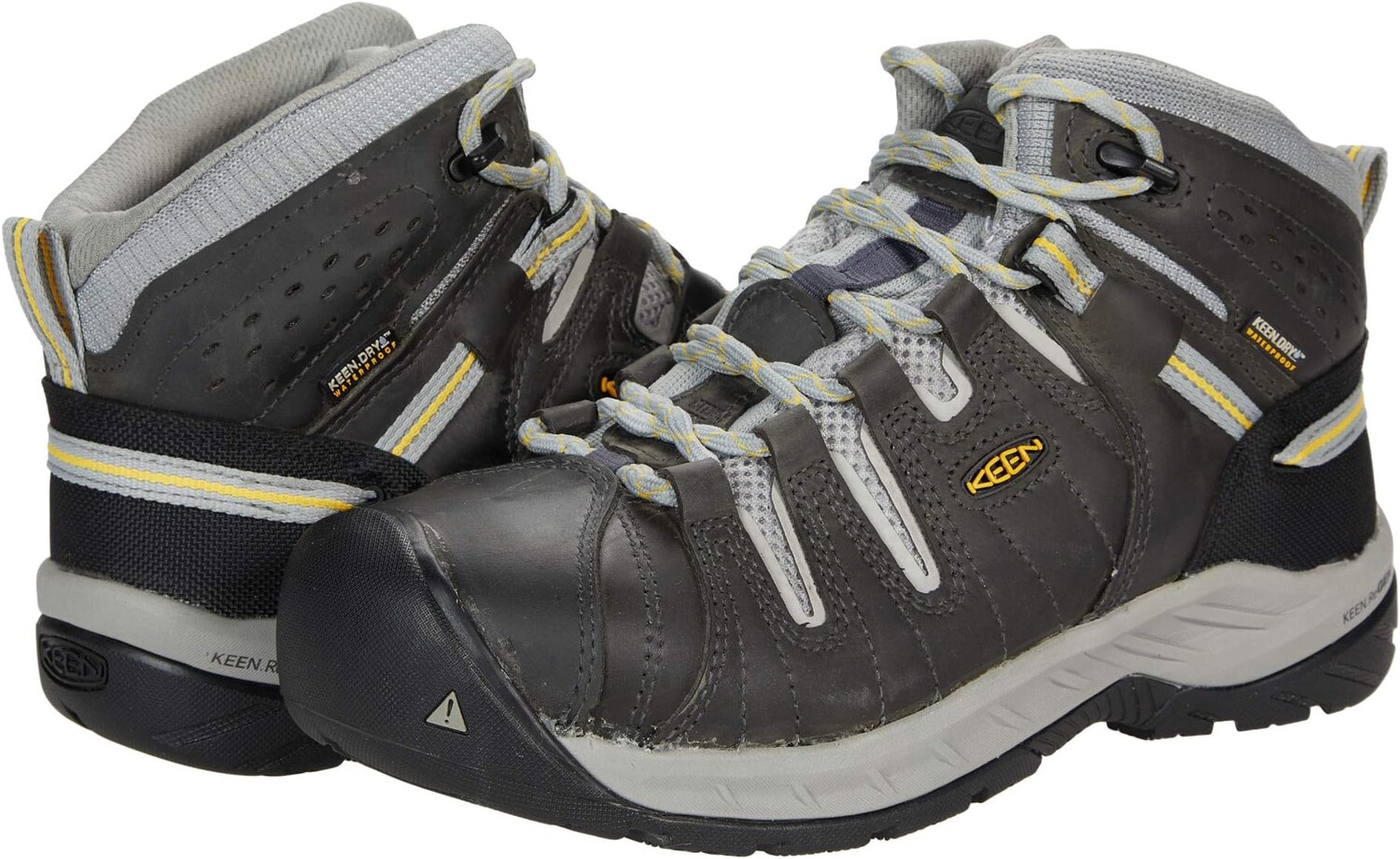 

Рабочая обувь водонепроницаемая Flint II Mid Waterproof KEEN Utility, цвет Magnet/Vapor