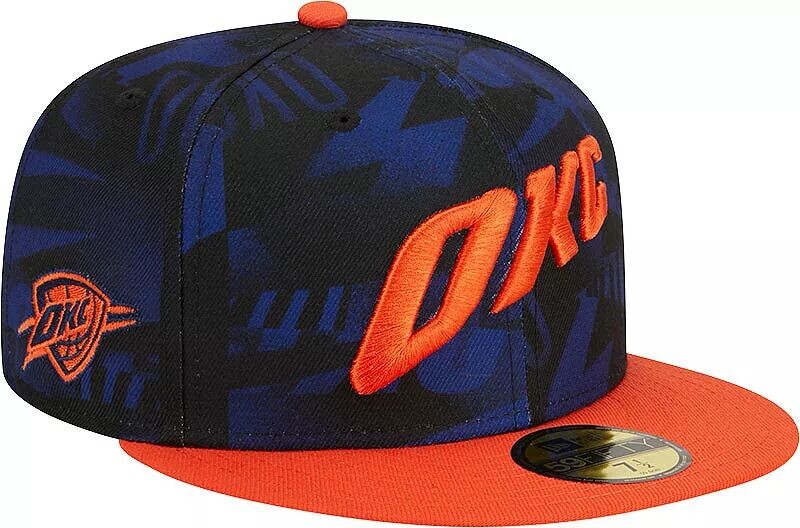 

Кепка New Era для взрослых 2023–2024 City Edition Oklahoma City Thunder 59Fifty Hat
