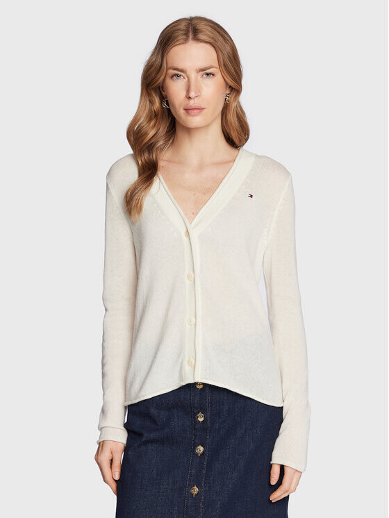 

Кардиган стандартного кроя Tommy Hilfiger, экрю