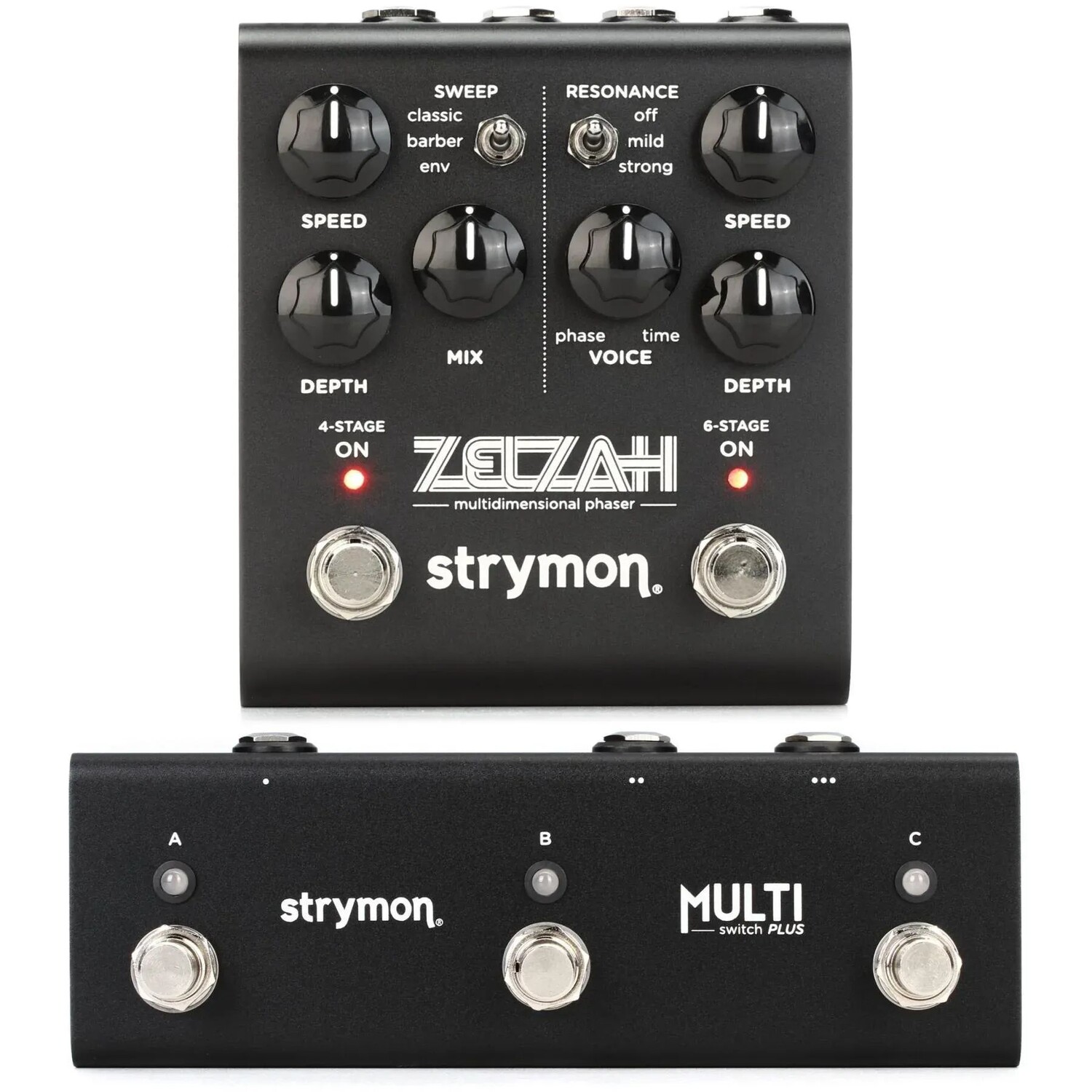

Strymon Zelzah Multi-Dimension Phaser и Multi Switch Plus — Midnight Edition
