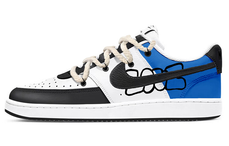 

Кроссовки Nike Court Vision 1 Skateboarding Shoes Women's Low-top Blue, синий