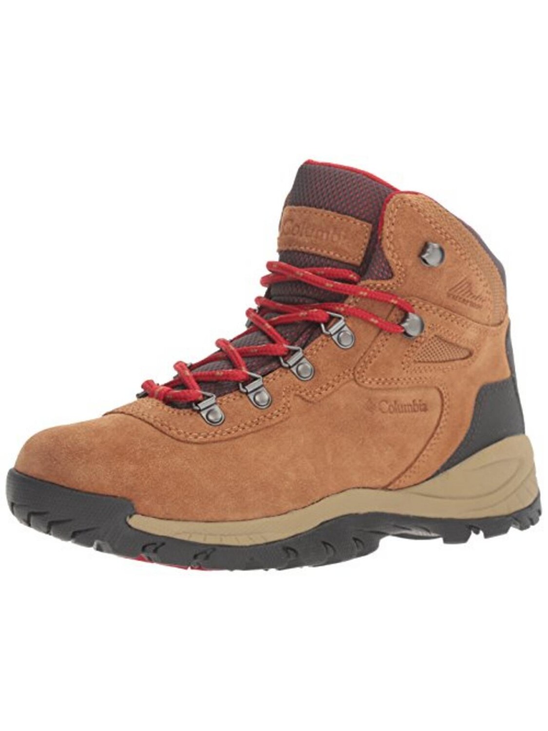 

Женские кожаные походные ботинки на шнуровке Newton Ridge Plus Columbia, цвет Elk/Mountain Red